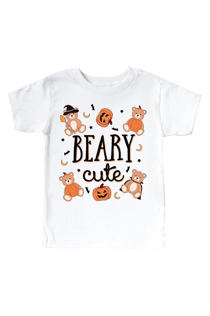 Beary Cute Graphic Bodysuit & Kids Tee | White