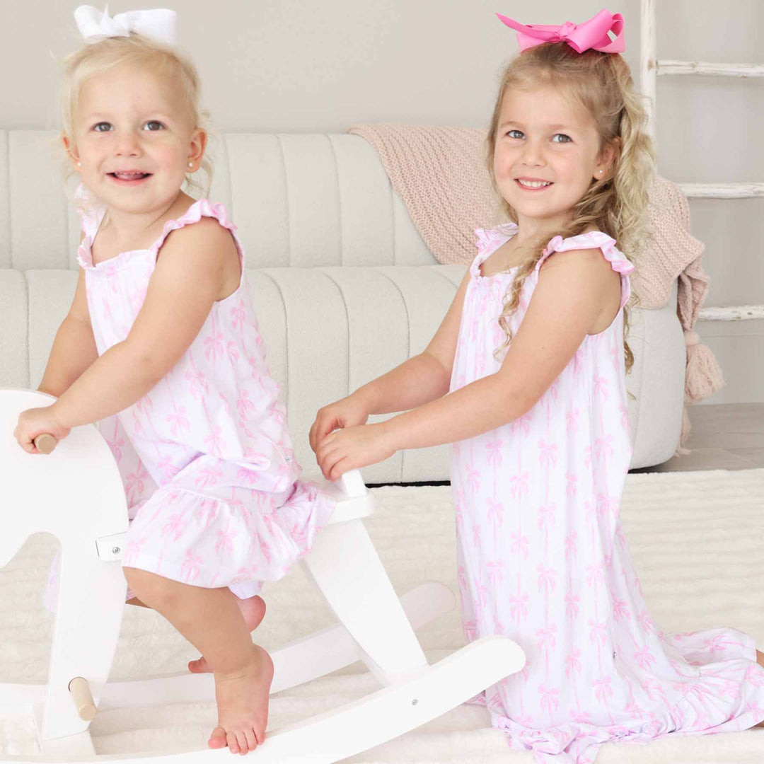 beauty sleep nightgown for girls with ruffle sleeves 