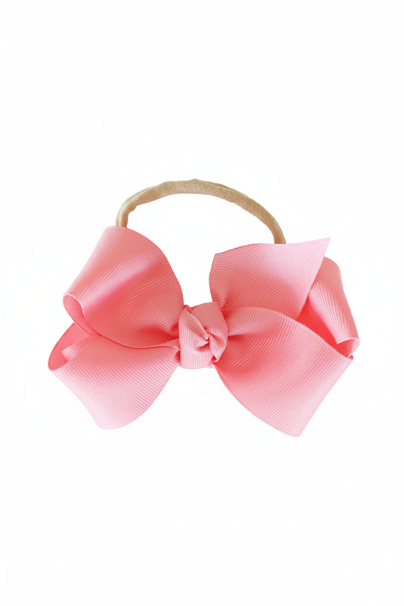 Ribbon Bow Headband | Berry Pink