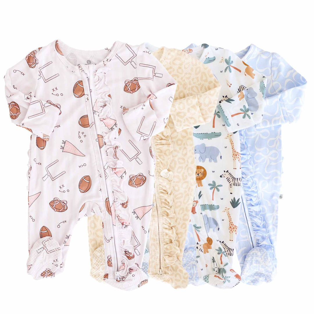 Girl Ruffle Zipper Footies | Best Sellers