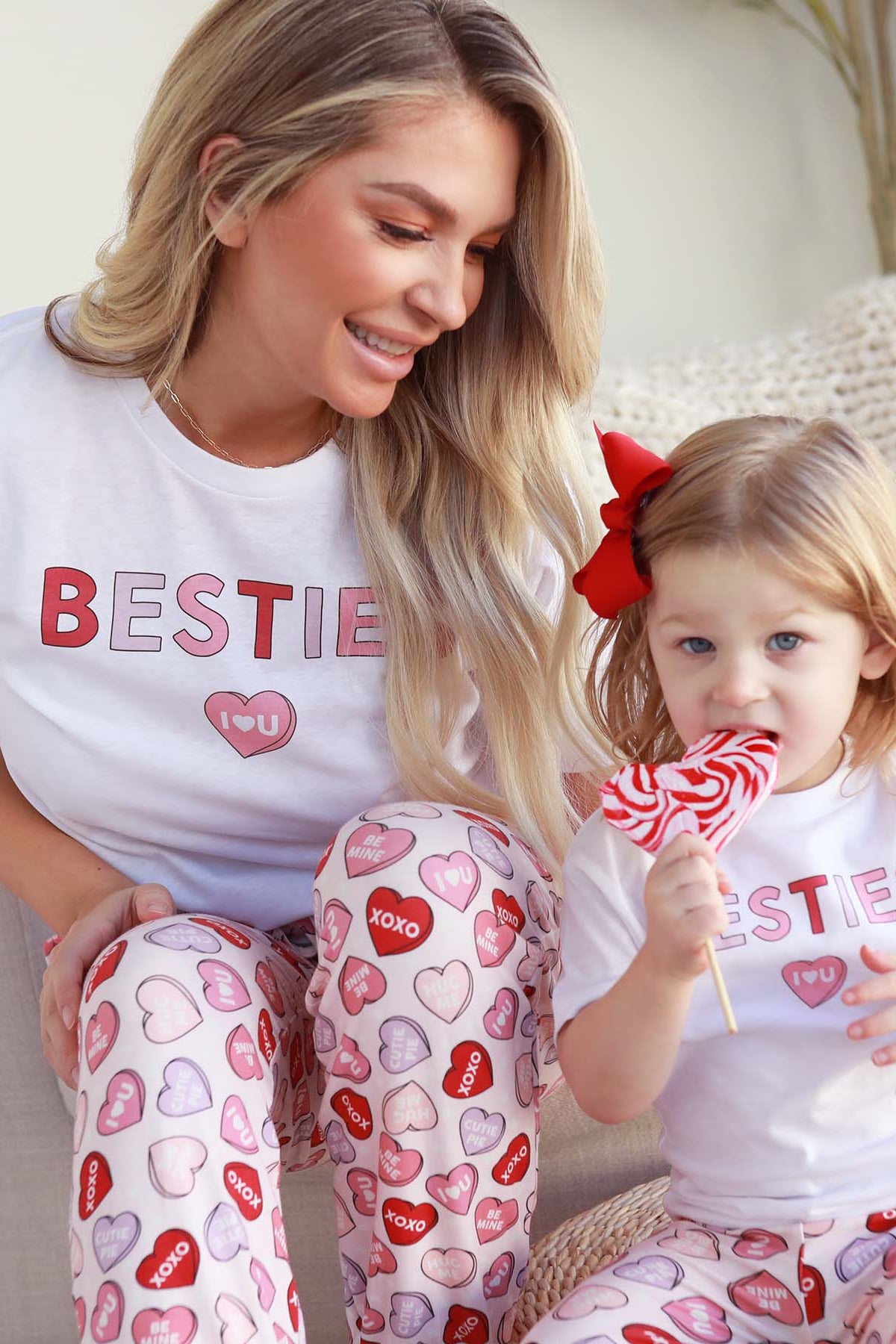 Besties Adult Graphic Tee | White