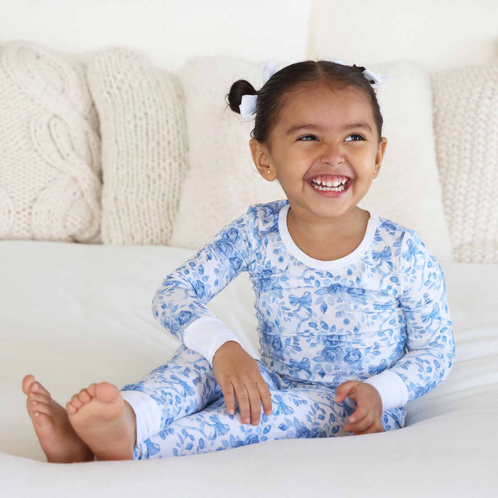 betsy's blooms girl pajama set