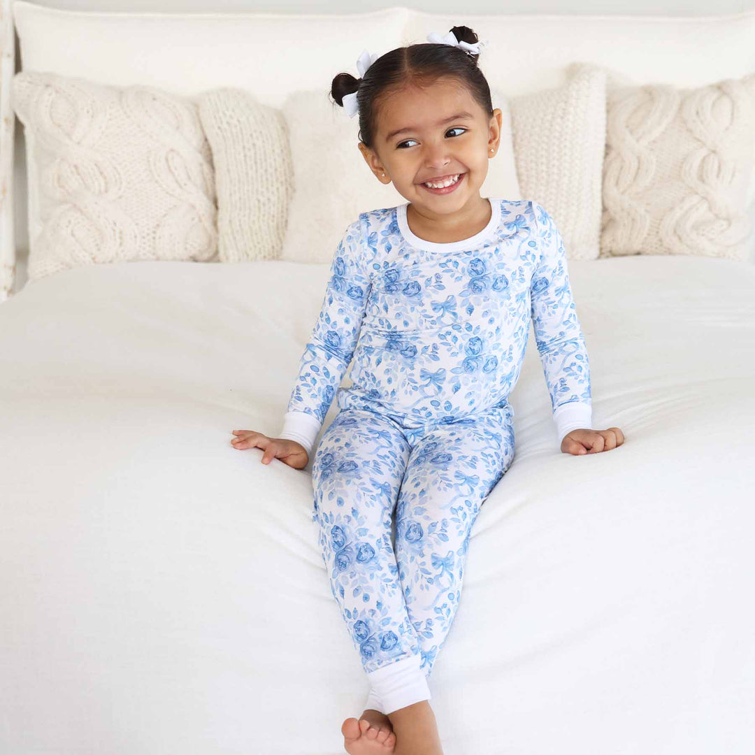 betsy's blooms two piece pajama set