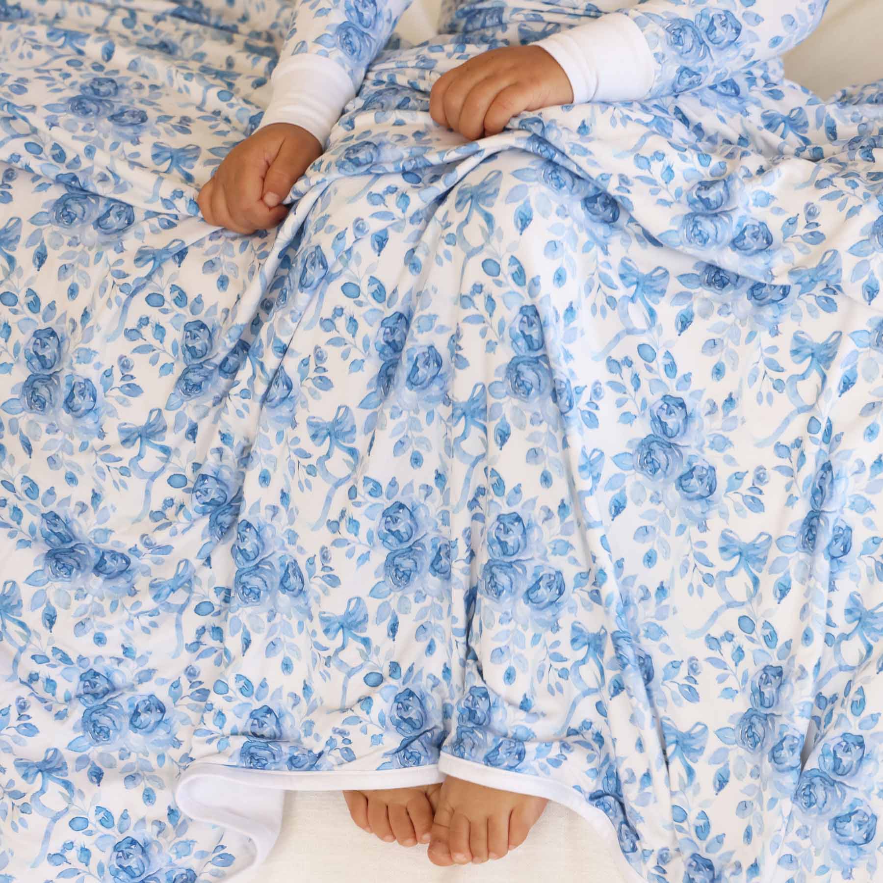 Betsy's Blooms Double Sided Bamboo Blanket