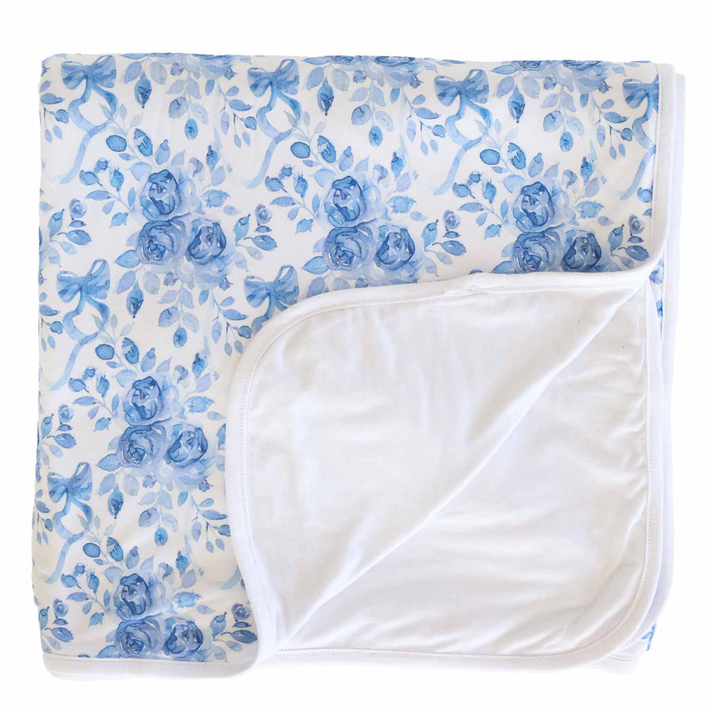 betsy's blooms double sided bamboo blanket for kids 