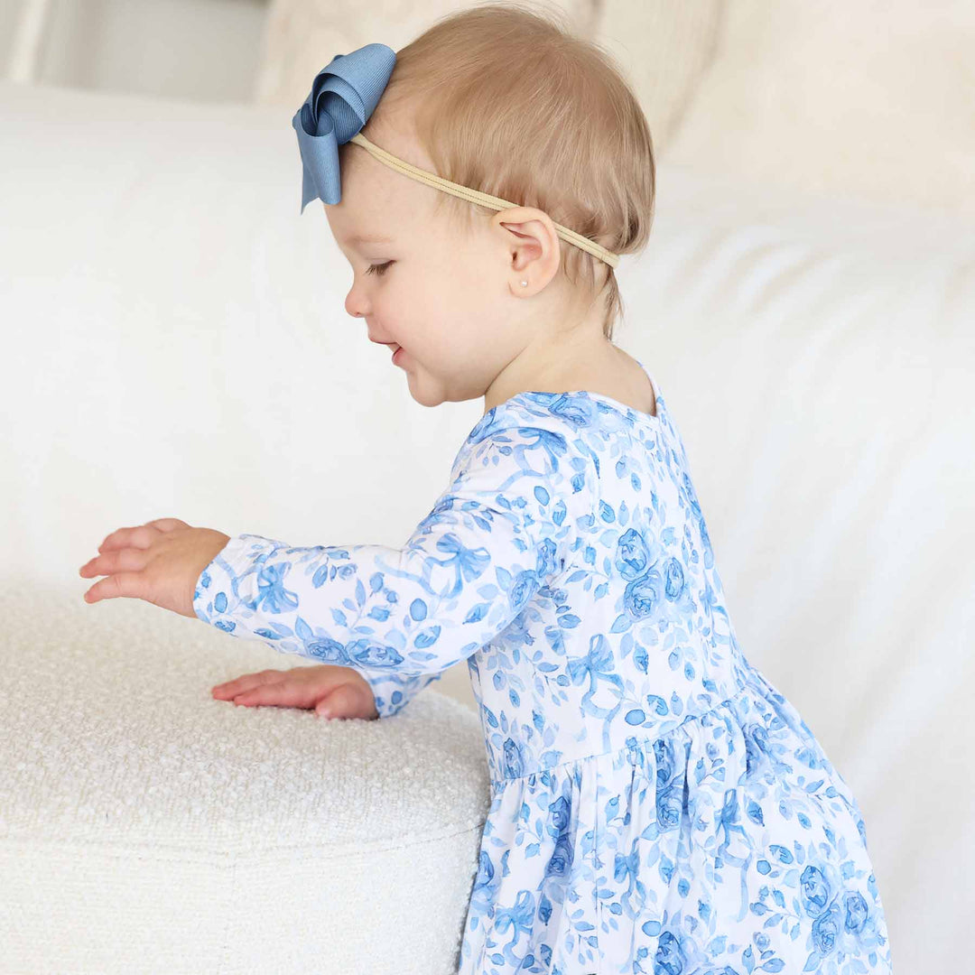 betsy's blooms long sleeve bamboo bodysuit for girls 