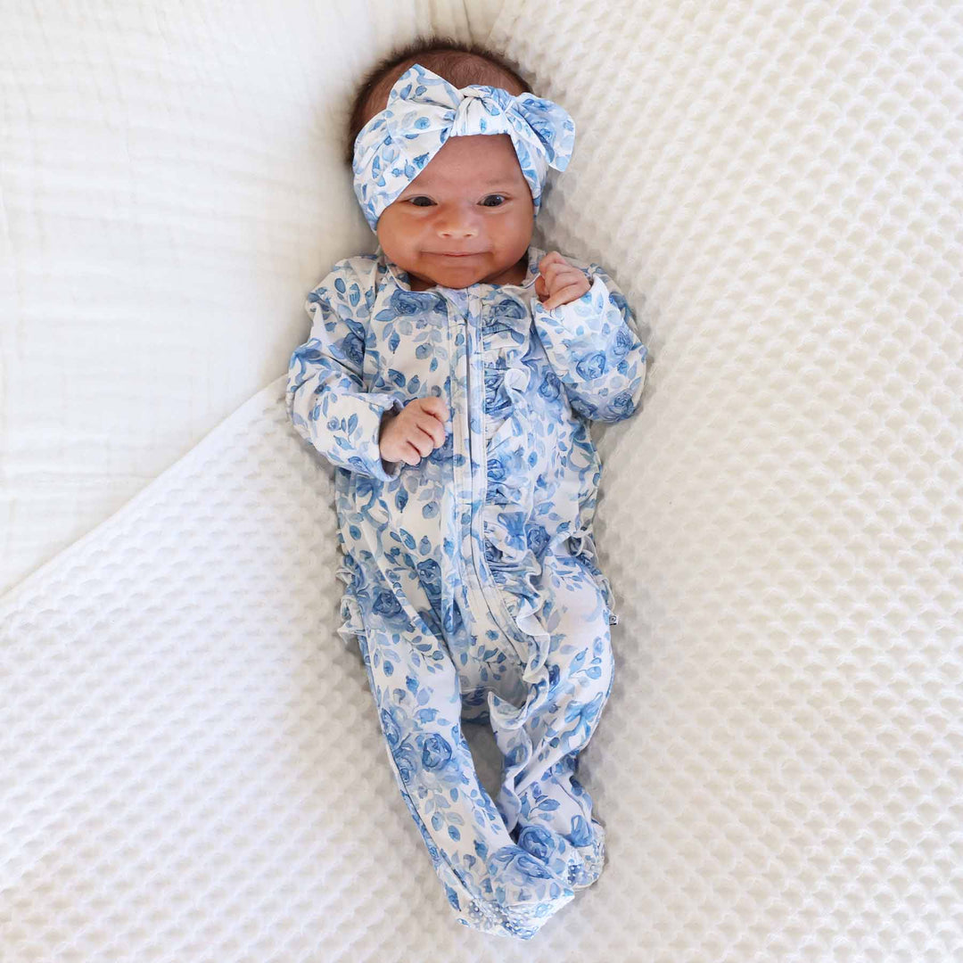 Betsy's Blooms Knit Large Bow Headwrap