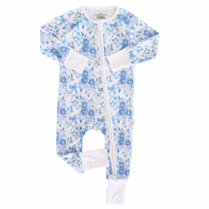 betsy's blooms zip romper