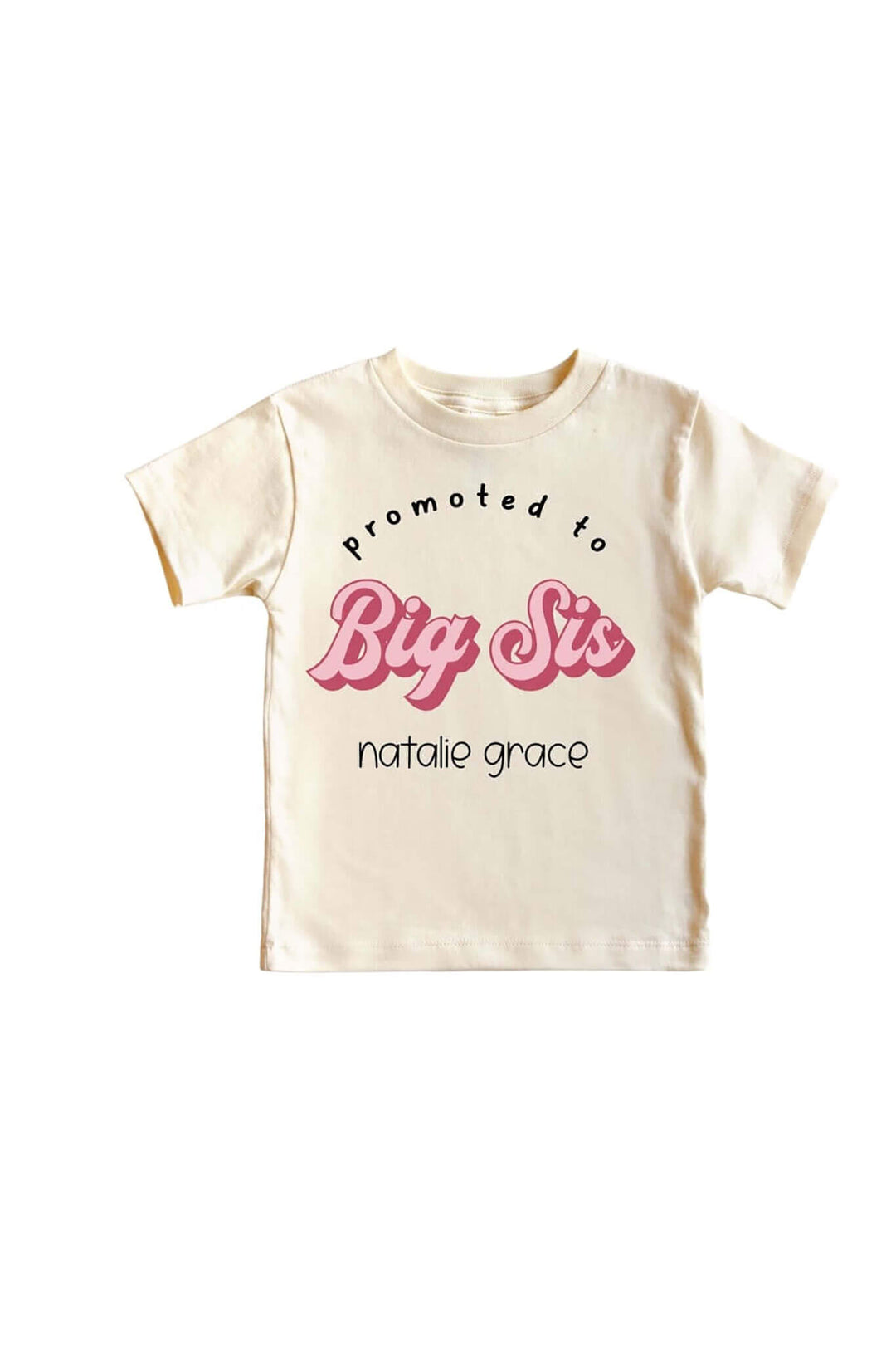 big sis personalized graphic tee 