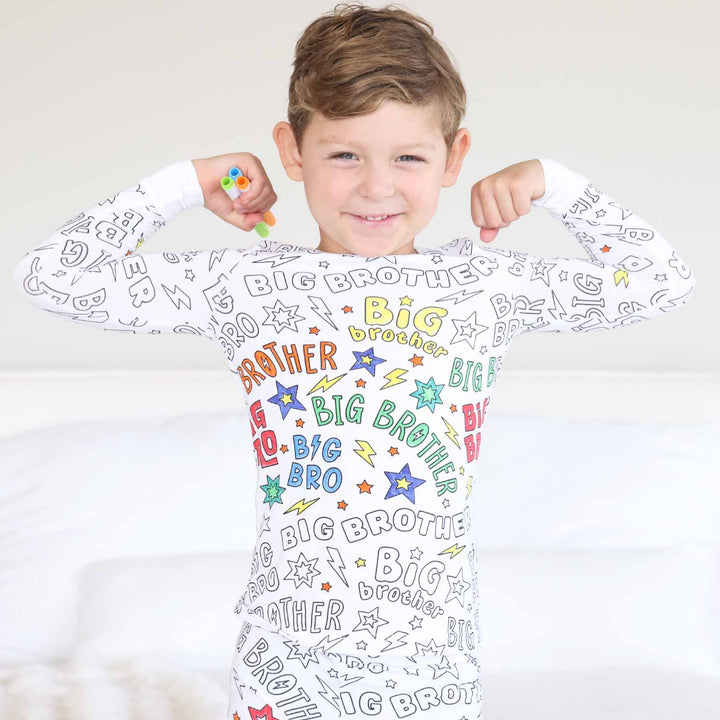 big bro colorable pajama set 