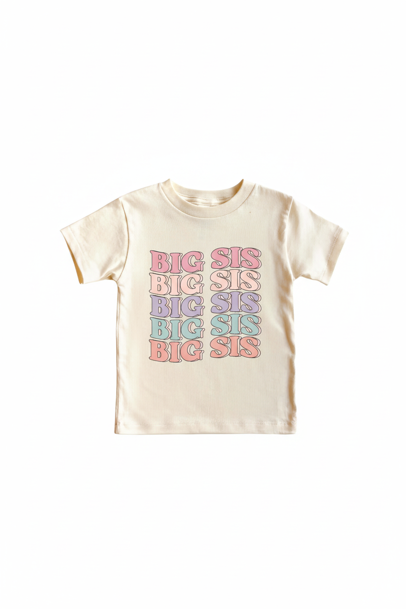 Big Sis Groovy Tee | Natural