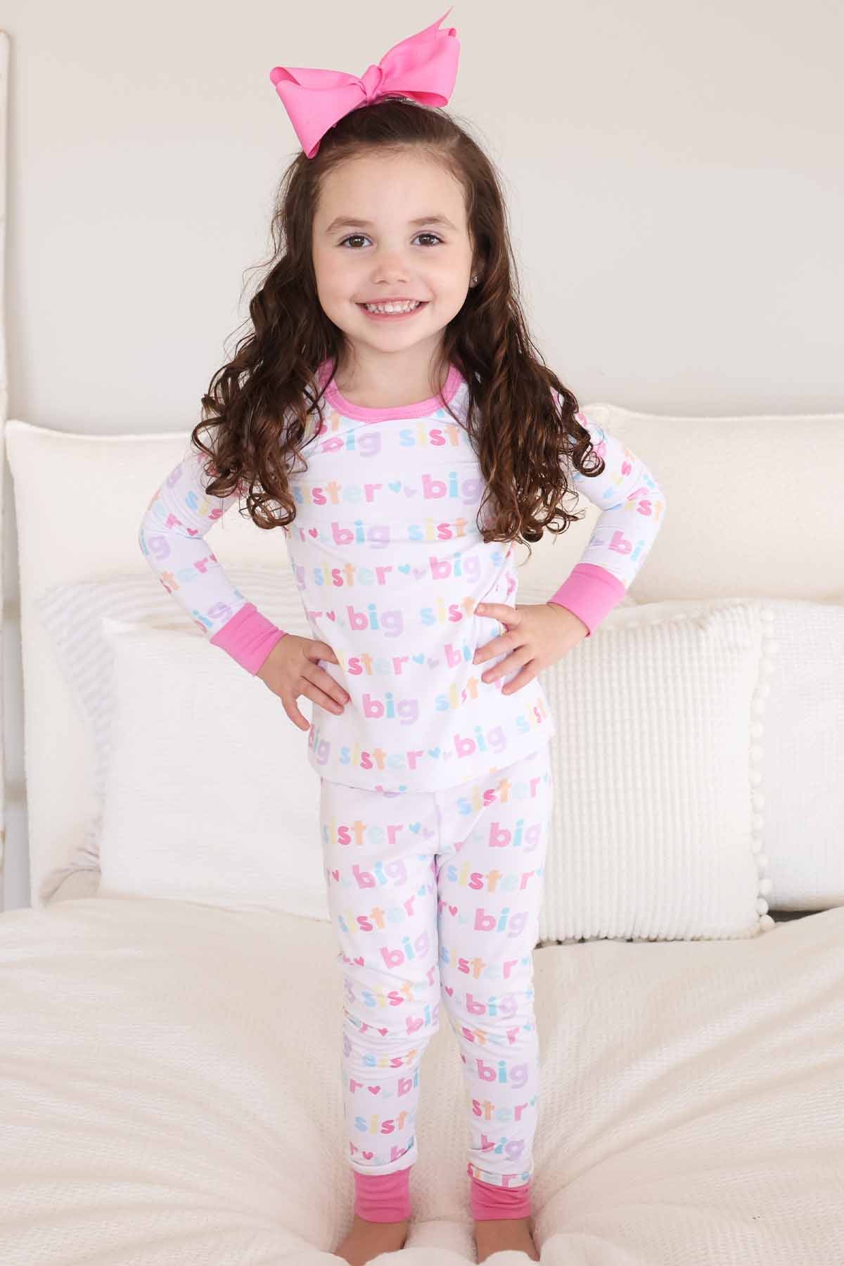 Big Sister Two Piece Bamboo Pajamas | Caden Lane