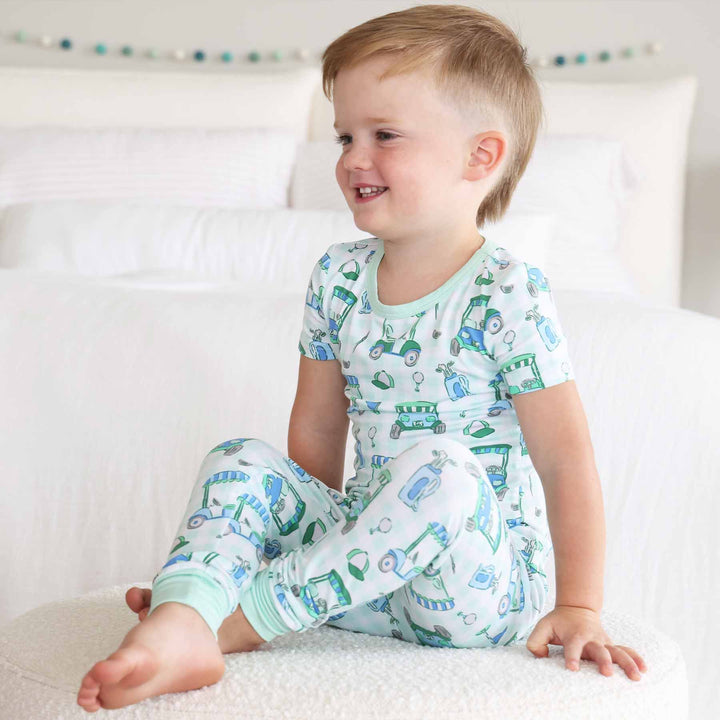 boys golf pajama set 