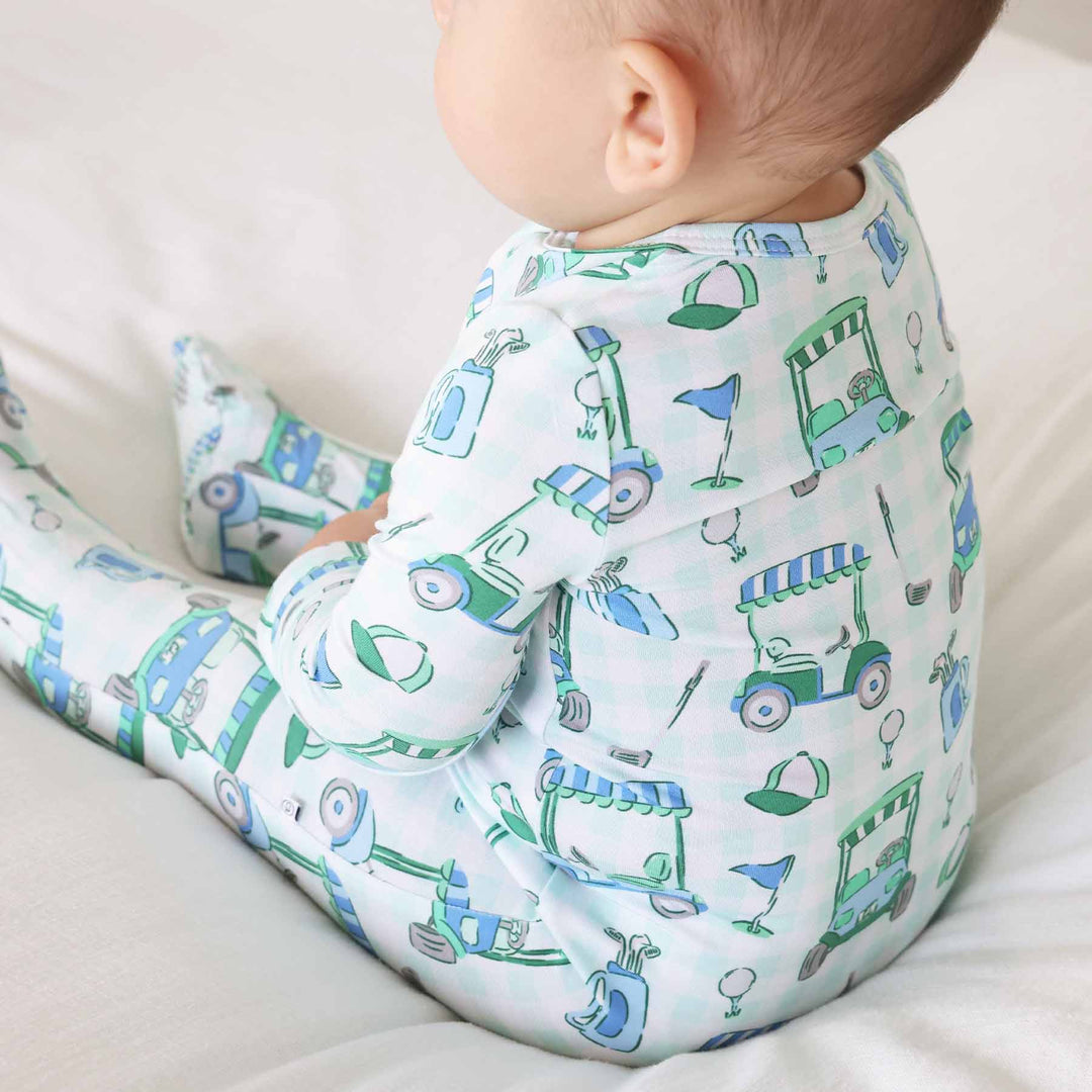 birdie babes blue golf footie for boys 