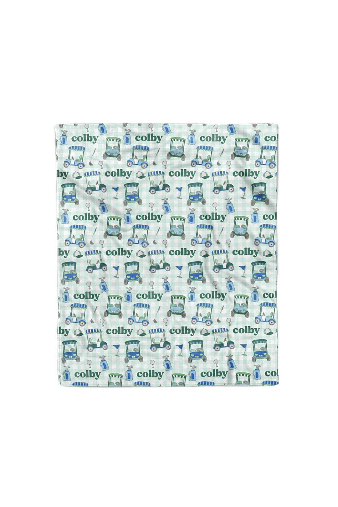 Birdie Babes Personalized Kids Blanket | Green