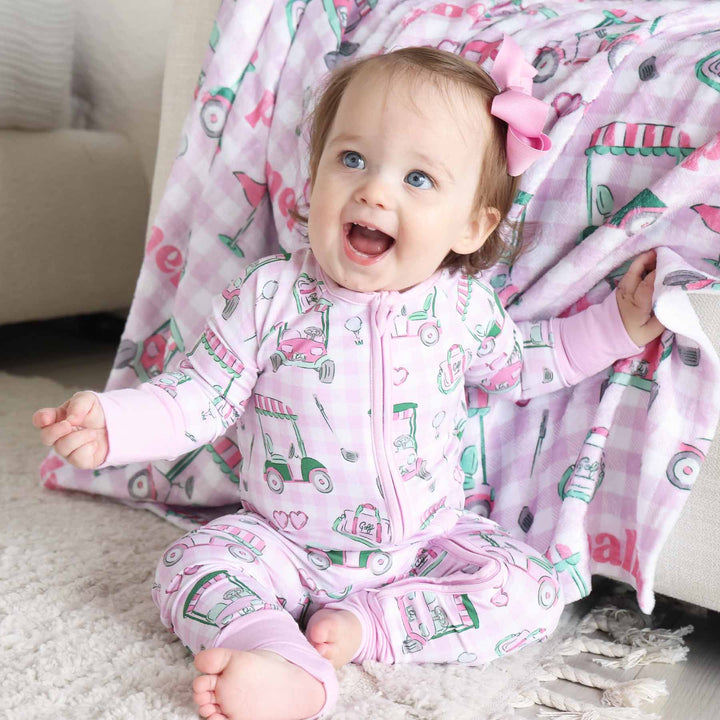 birdie babes pink convertible zip romper 
