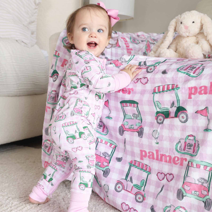 birdie babes pink convertible zip romper for girls 