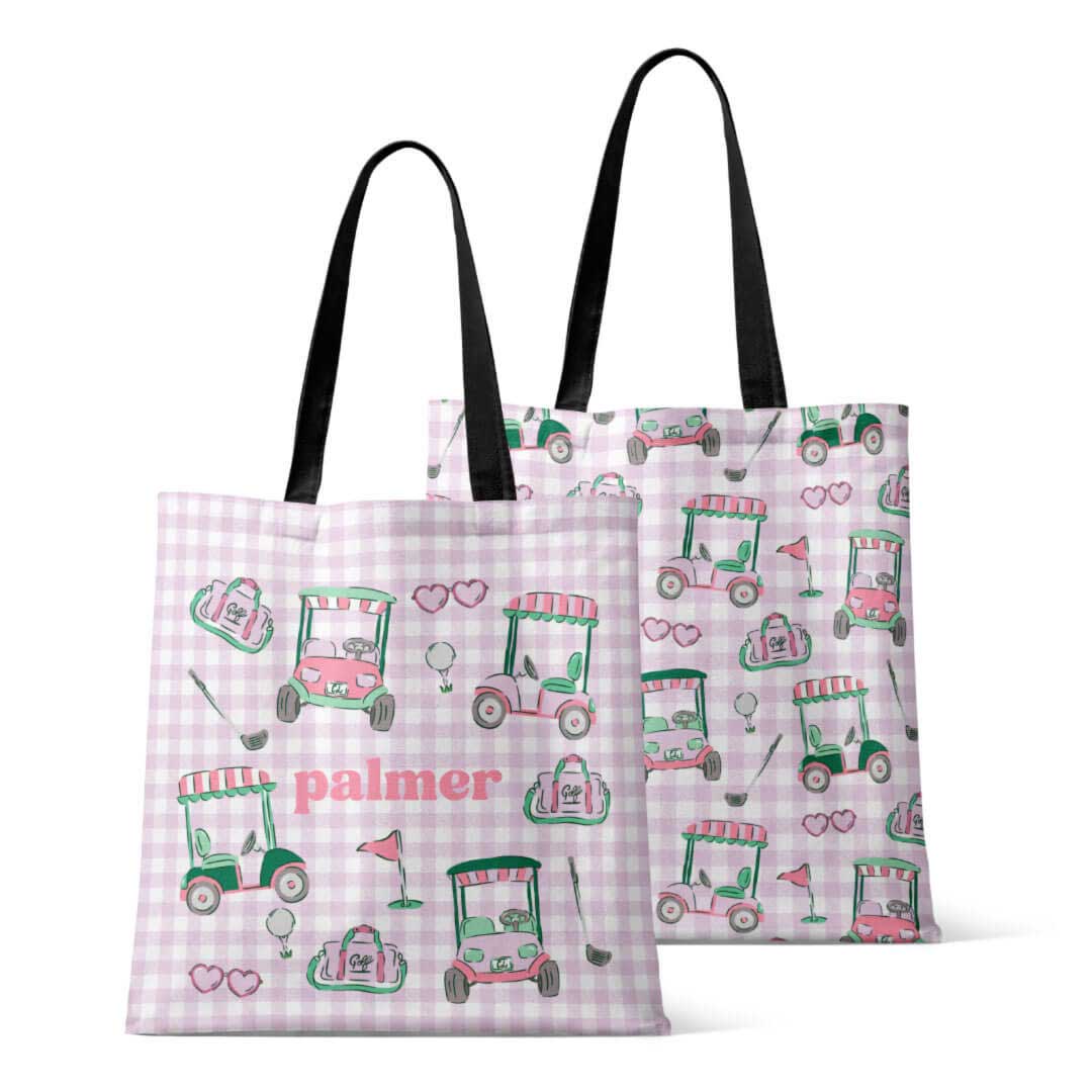 Personalized Tote Bags | Birdie Babes Pink