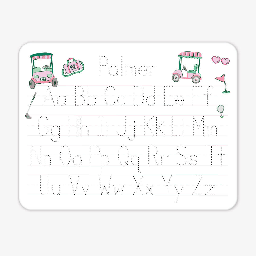Kids Personalized Whiteboard | Birdie Babes Pink