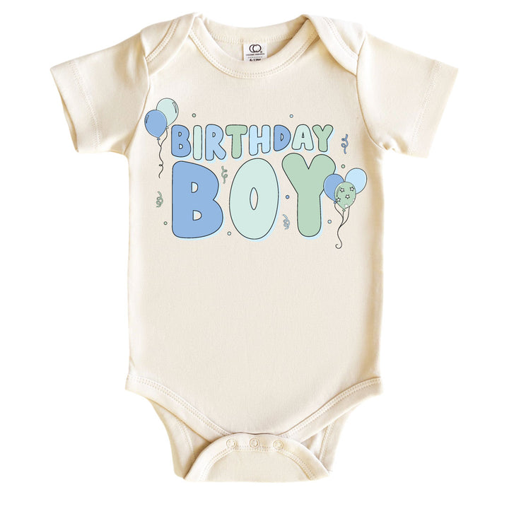 blue birthday boy graphic bodysuit 