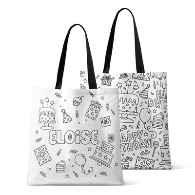 Color Me Personalized Tote Bags | Birthday Celebration