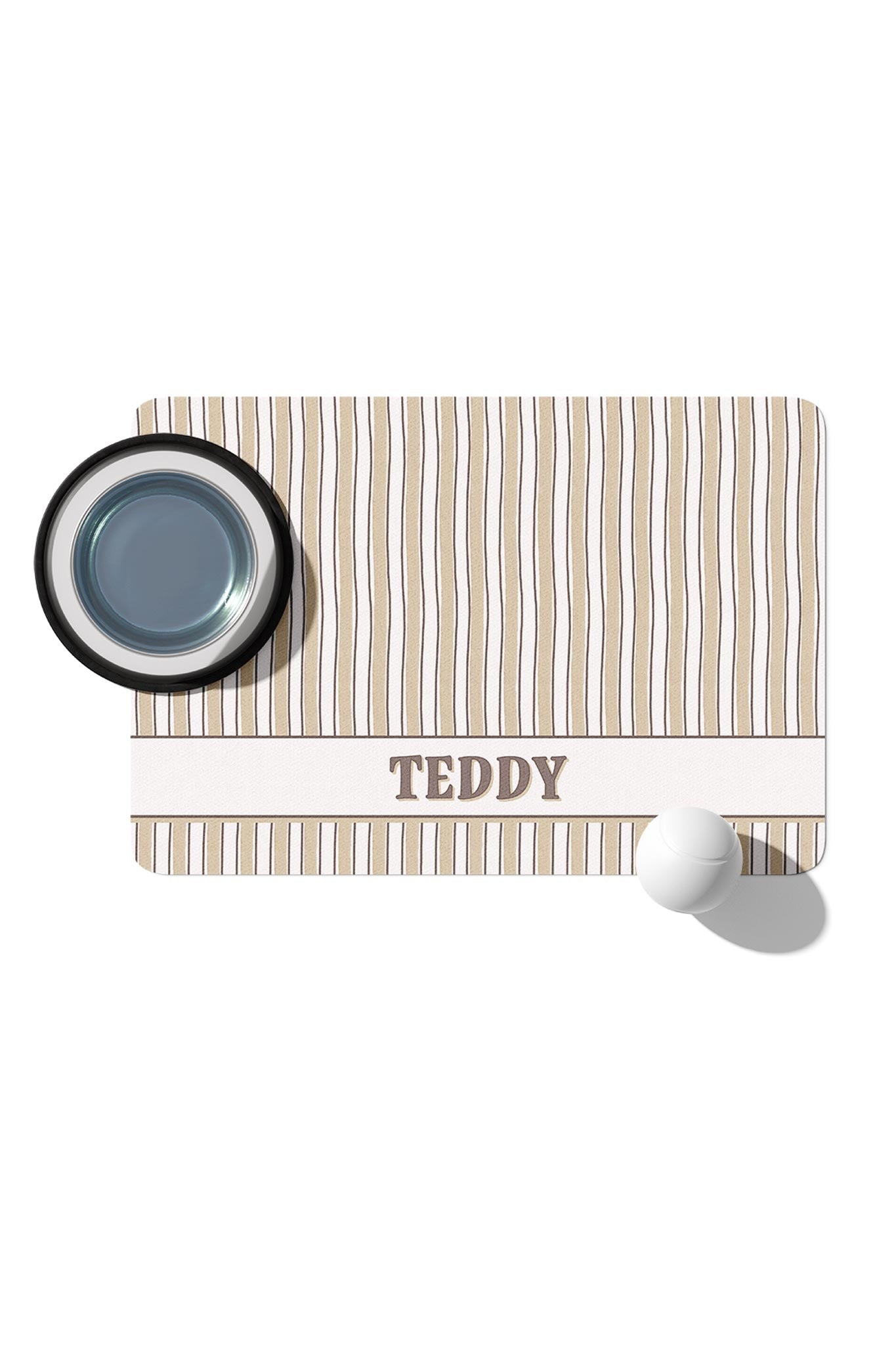 Personalized Pet Placemat | Biscuit Stripe