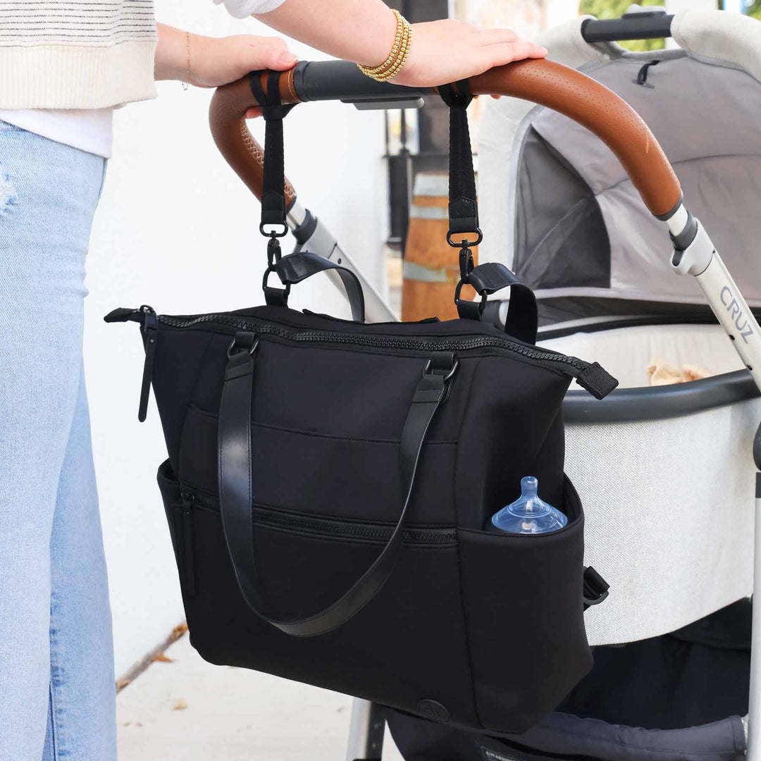 black diaper bag stroller straps 