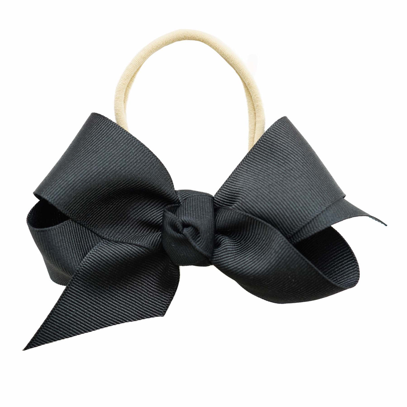 black ribbon bow headband 