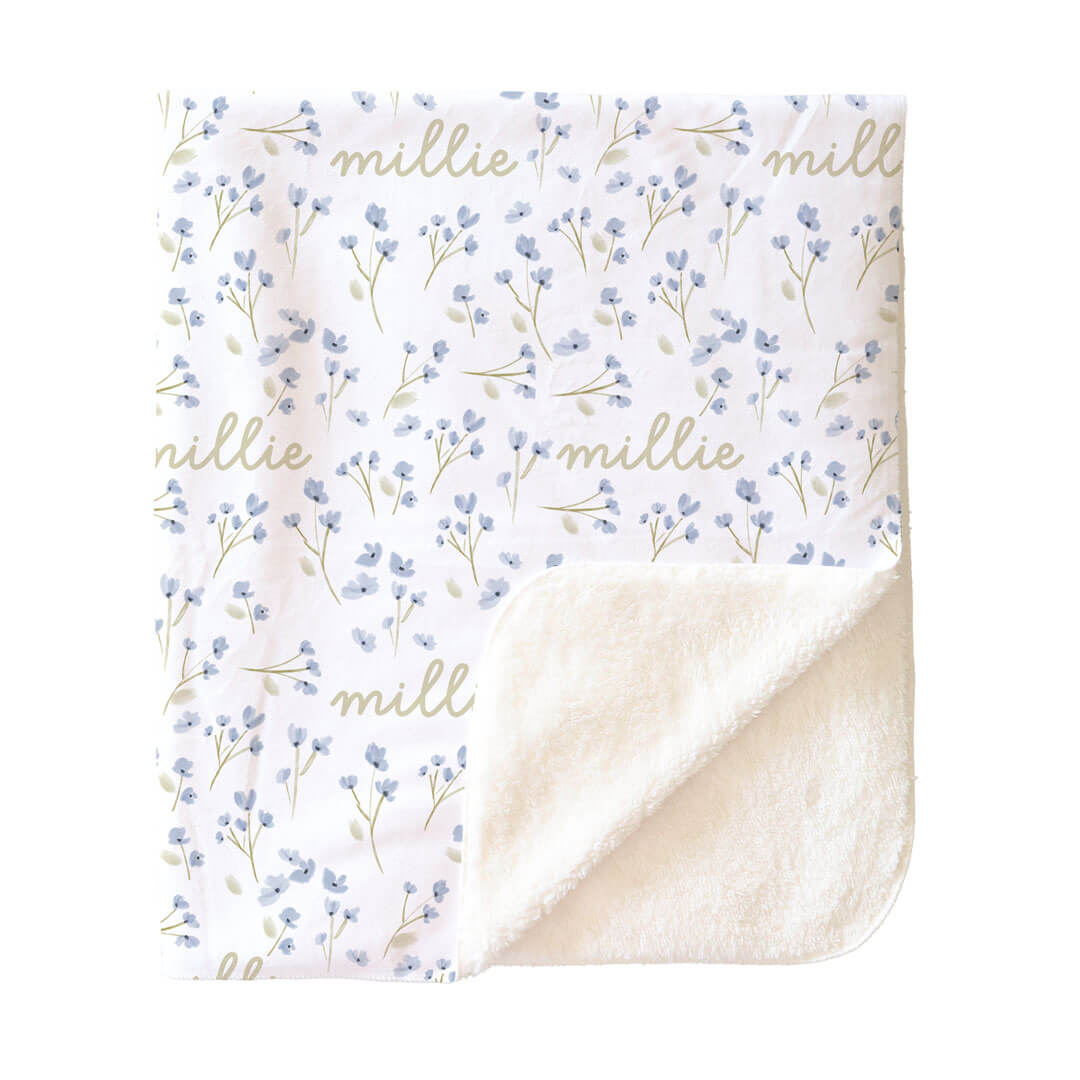 Blake's Blooms Personalized Kids Blanket