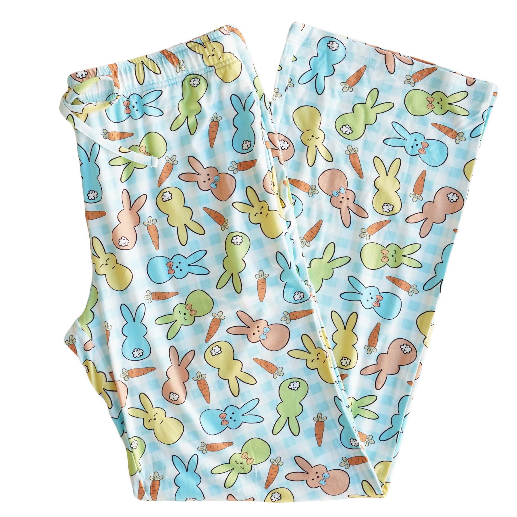 Snuggle Bunny Unisex Pajama Lounge Pants in Blue Caden Lane