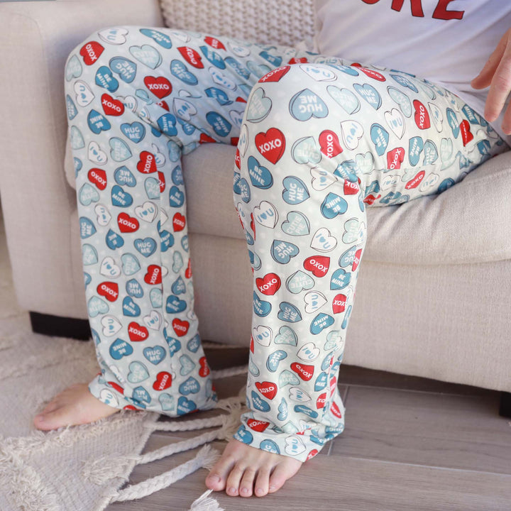 blue candy crush adult unisex lounge pants 