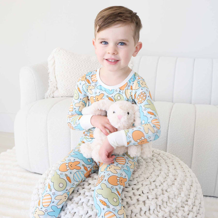 blue cottontail cuties pajamas 