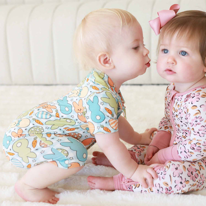 cottontail cuties short sleeve romper 