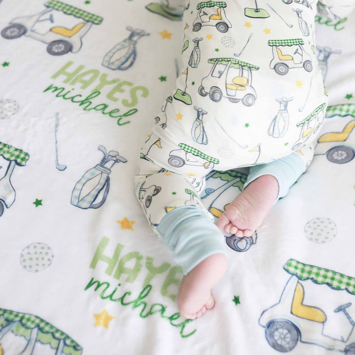 personalized golf blanket for kids