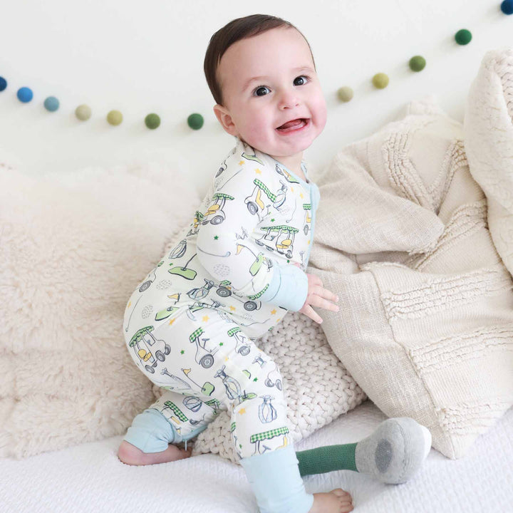 blue country club cuties pajama print