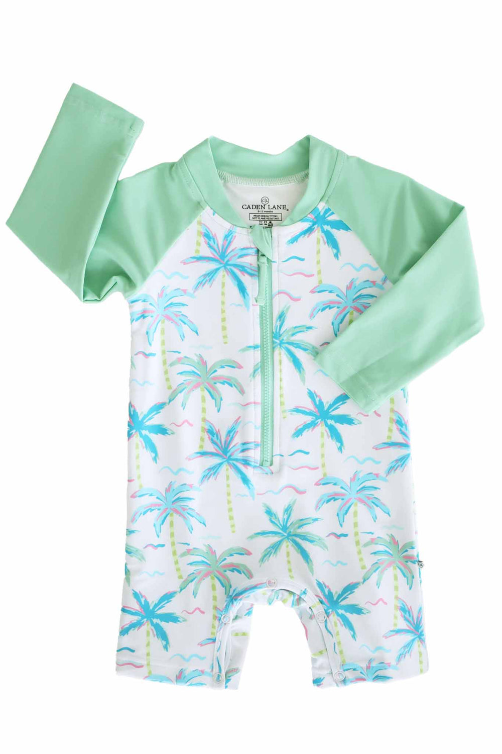 blue lagoon long sleeve rash guard swim romper shortie