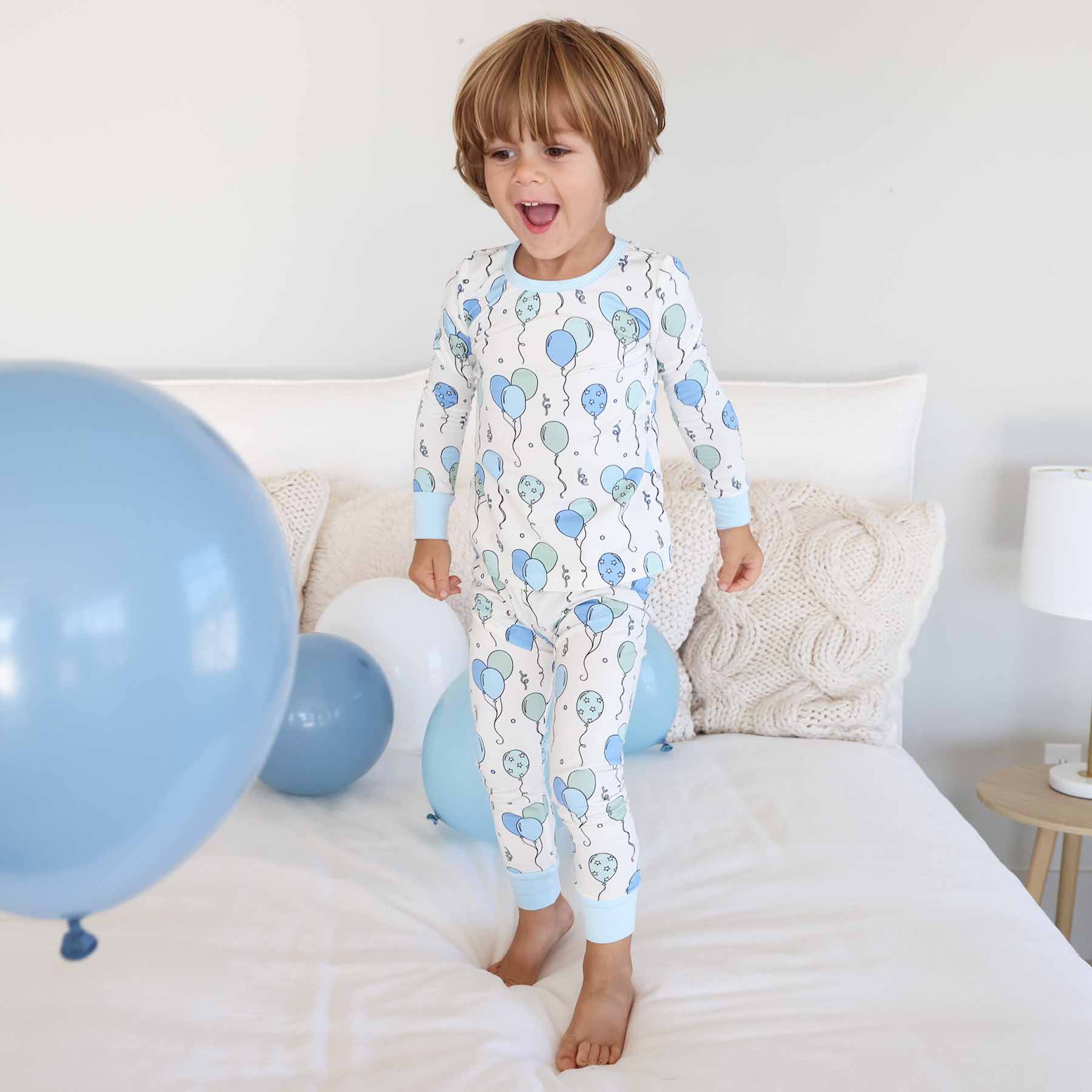 Party Time Two Piece Pajama Set | Blue