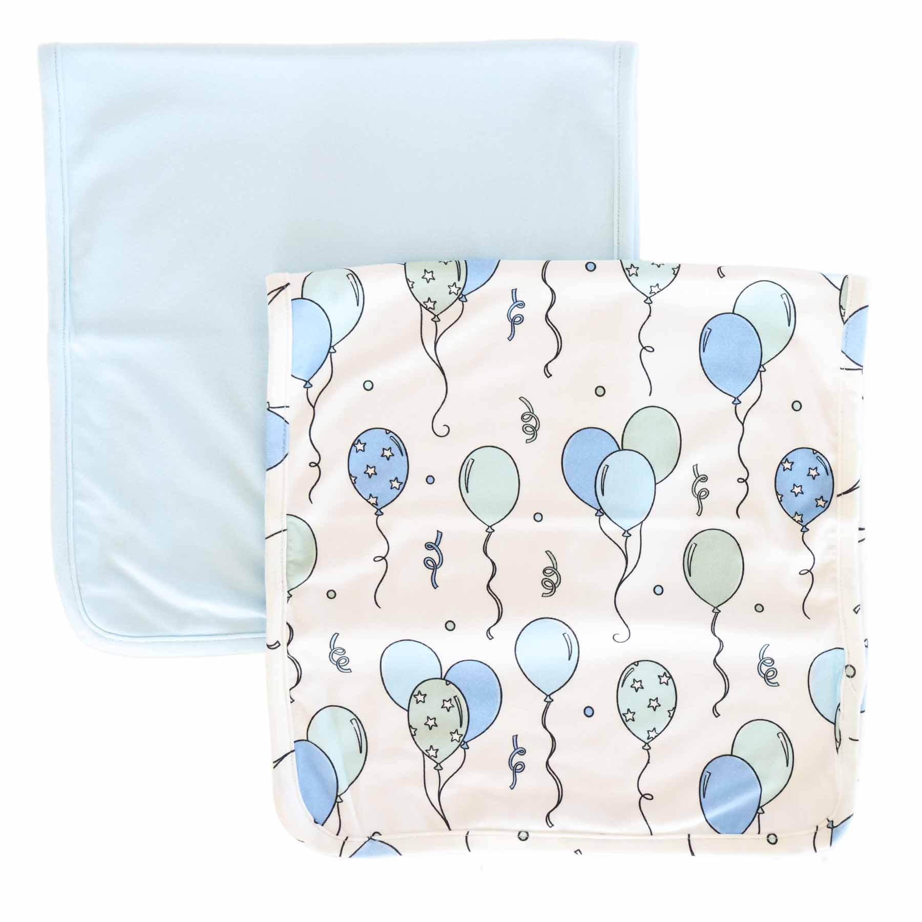 Party Time 2pc Burp Cloth Set | Blue