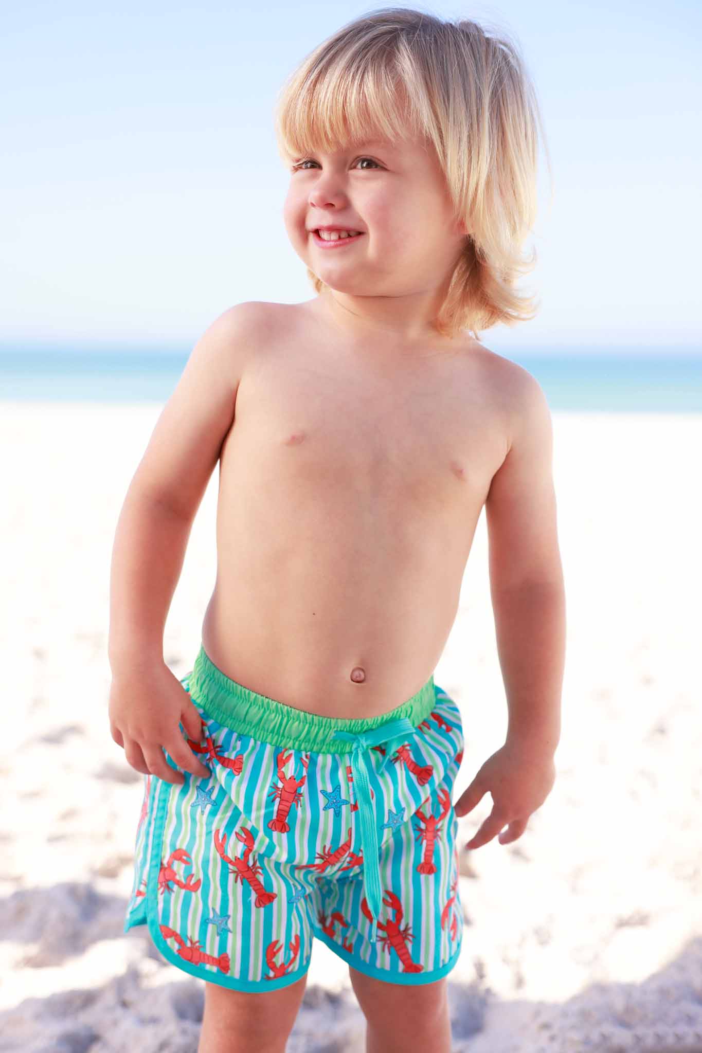 Boy's Swim Trunks | Pinch Me Blue