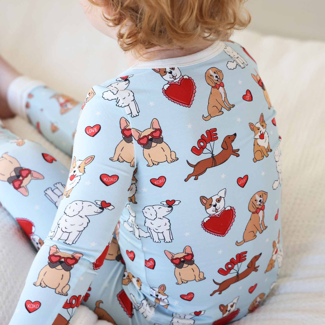 Pups & Kisses Two Piece Pajama Set