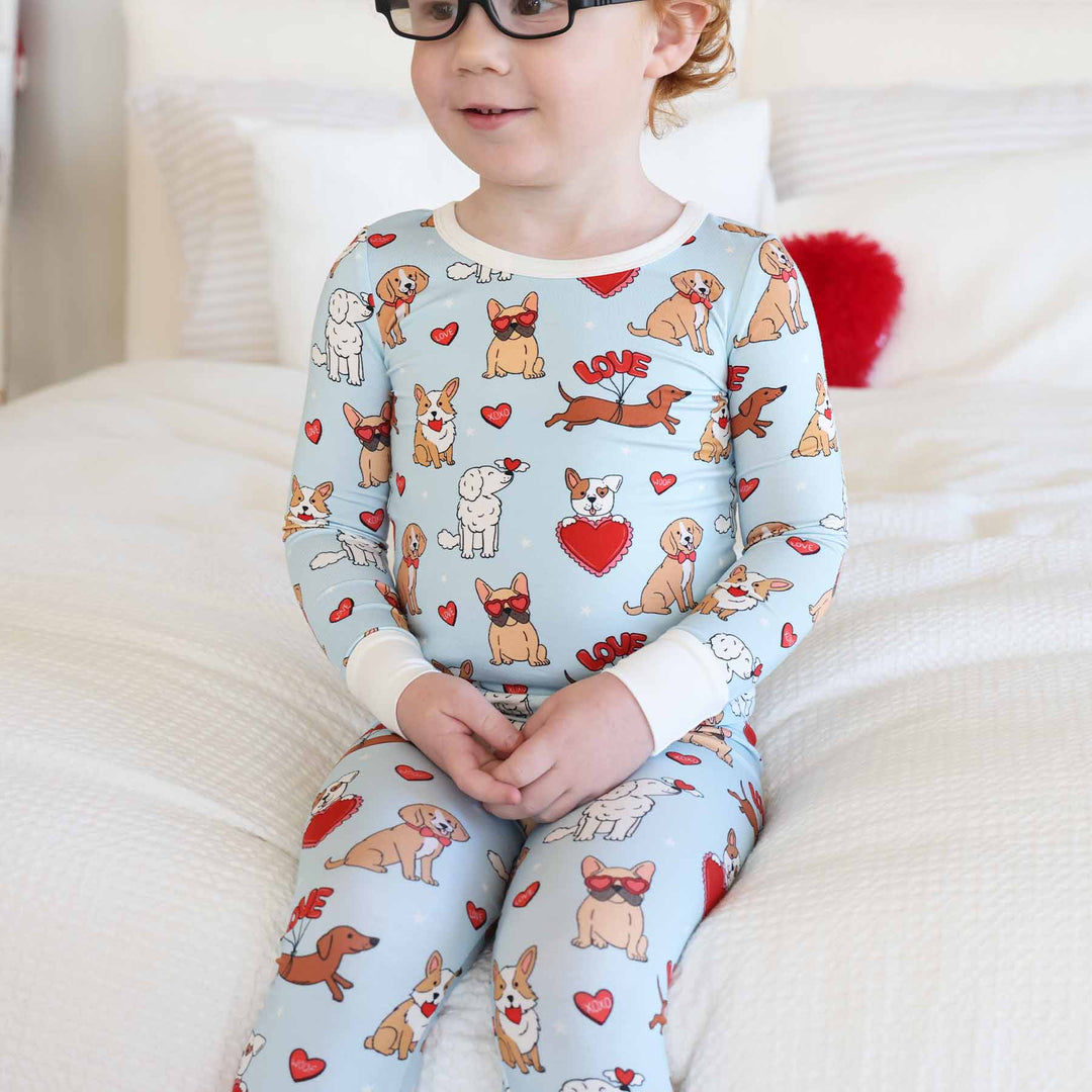 Pups & Kisses Two Piece Pajama Set