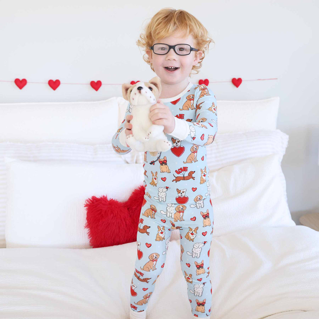 Pups & Kisses Two Piece Pajama Set