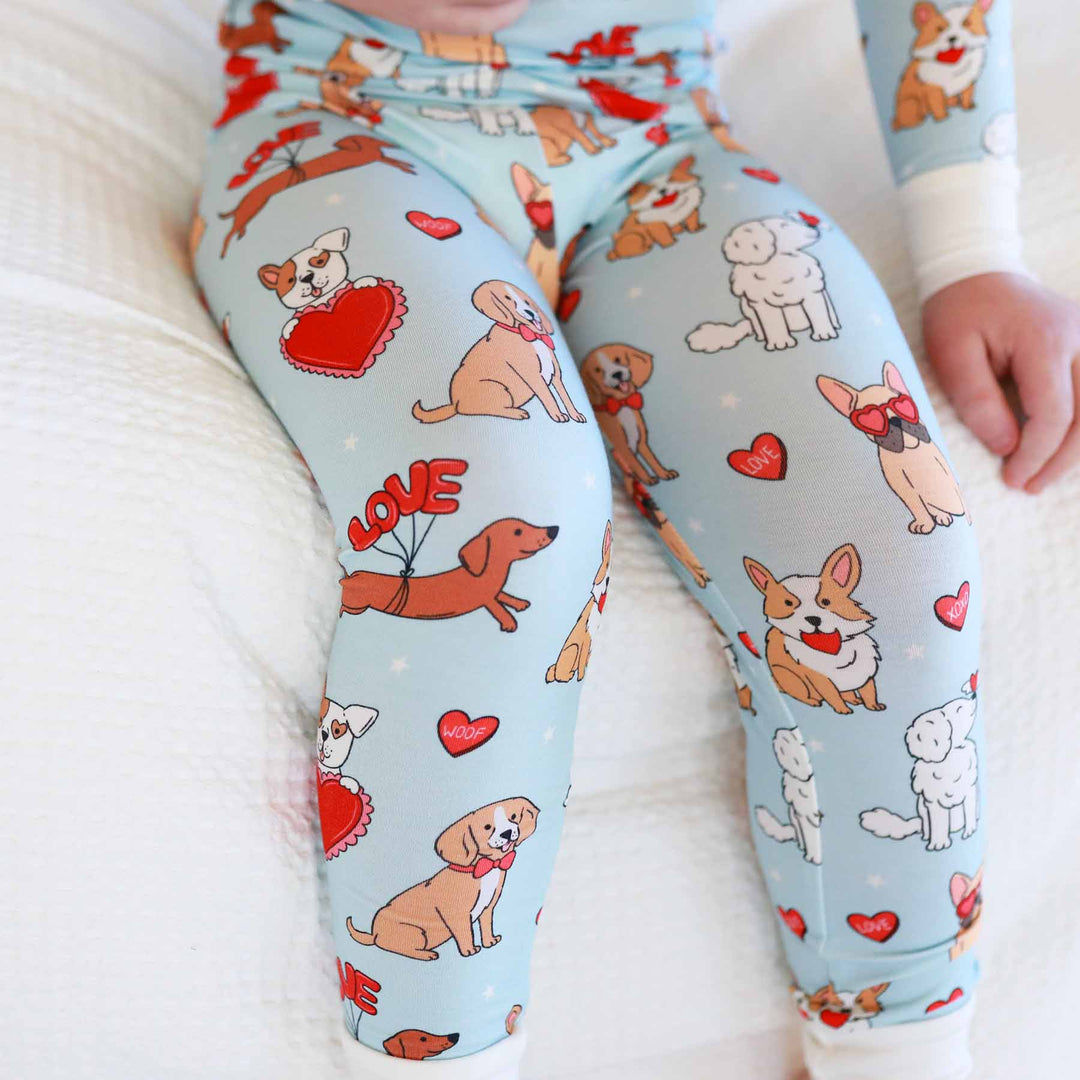 Pups & Kisses Two Piece Pajama Set