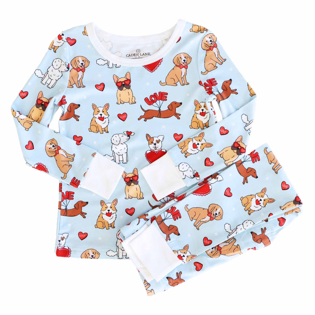 Pups & Kisses Two Piece Pajama Set