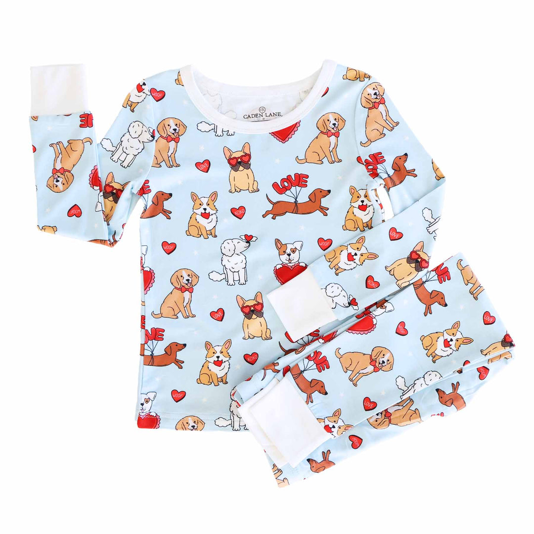 Pups & Kisses Two Piece Pajama Set