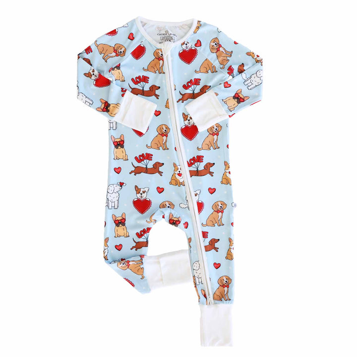 Pups & Kisses Convertible Zip Romper