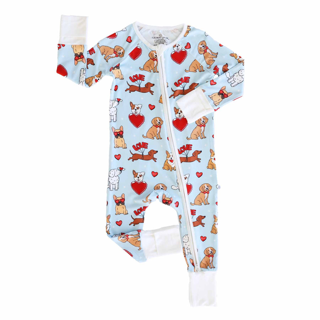 Pups & Kisses Convertible Zip Romper