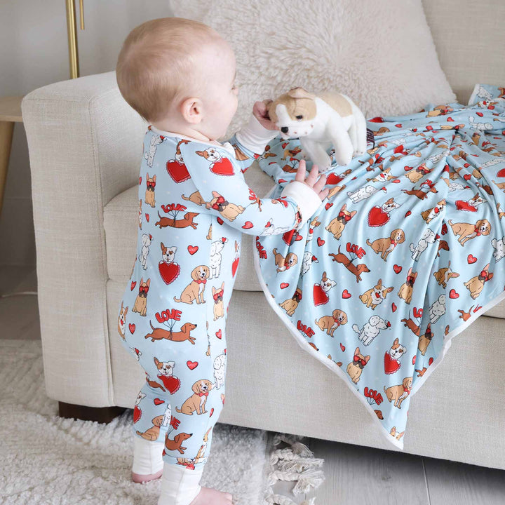 Pups & Kisses Convertible Zip Romper