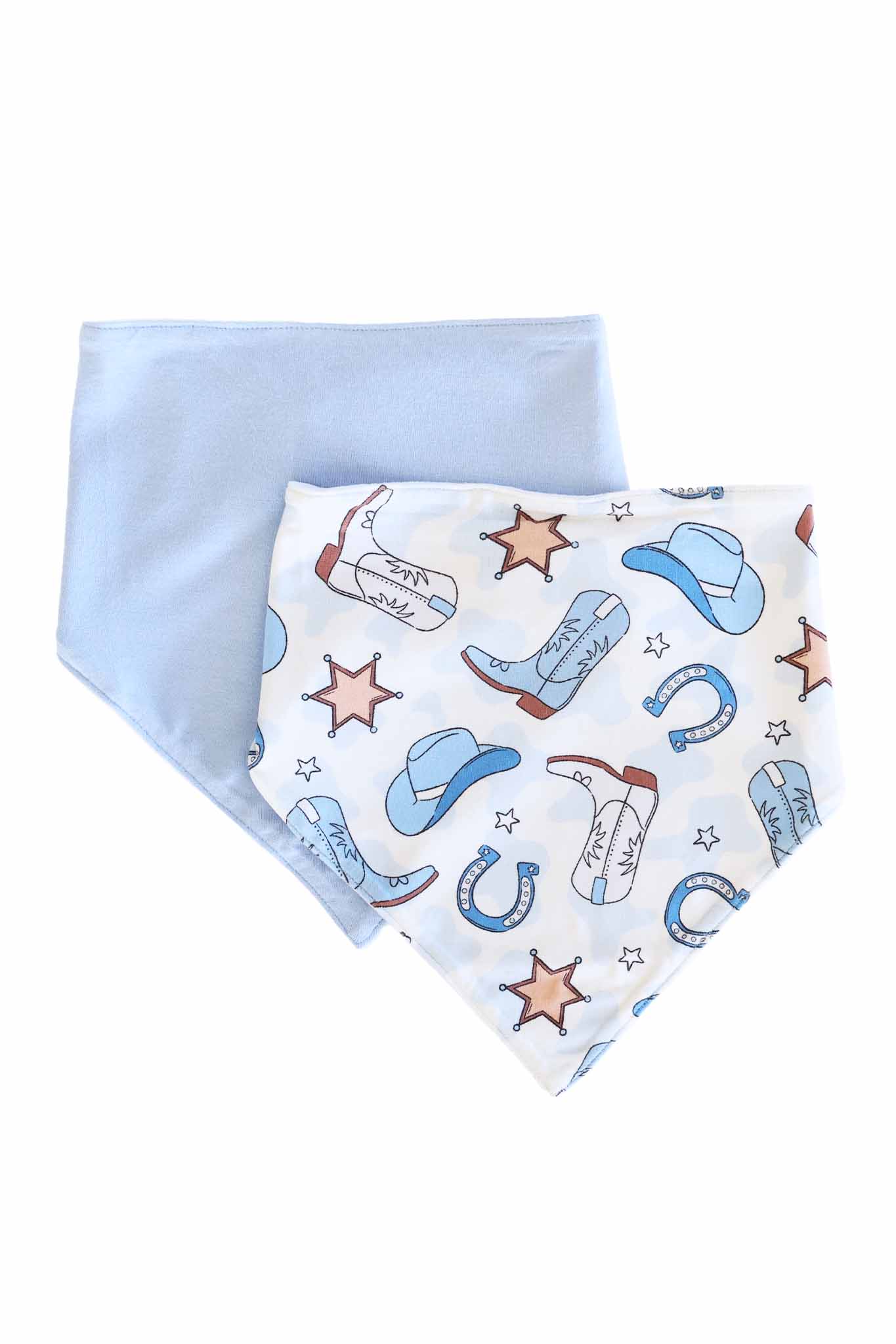 Rodeo Dreams 2pc Bandana Bibs | Blue