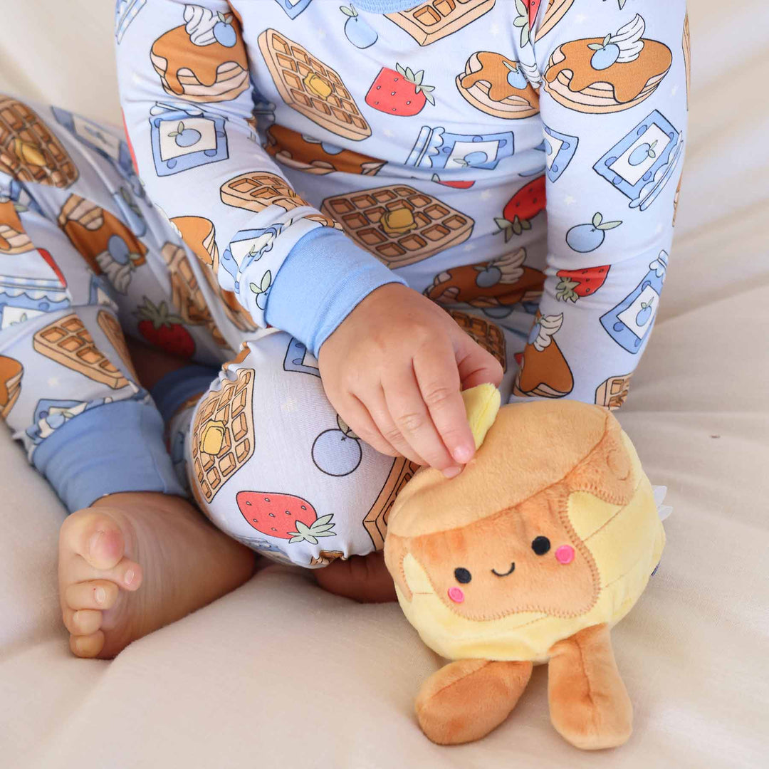 sweet stacks breakfast pajamas for boys made of bamboo viscose 